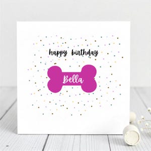 Carte d'anniversaire pour chien, carte d'anniversaire pour chien, carte d'anniversaire pour chien, joyeux anniversaire chien, carte d'anniversaire pour animal de compagnie, cadeau d'anniversaire pour chien, carte jour woof