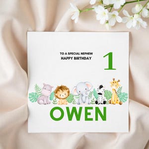 Personalized Cutest 1st Birthday Card Ever!1st Birthday Card That Melts Hearts.