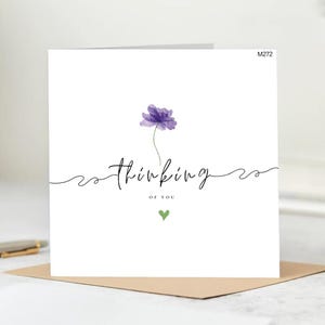 Thinking of You-kaart, Gewoon omdat-kaart, Sending Love-kaart, Aanmoedigingskaart, I'm Here for You-kaart, I Love You-kaart.
