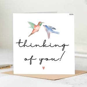 Carte Je pense à vous, carte Juste parce que, carte d'envoi d'amour, carte d'encouragement, carte Je suis là pour vous, carte Je t'aime.
