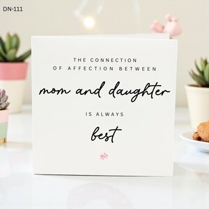Sentimental Mother’s Day Card from Daughter, Mom and Daughter Connection Card, Best Mom Gift