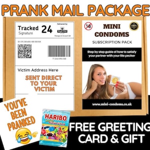 Funny Prank Mail Package Gift, Adult Humor Gag Gift, Fake Subscription Joke Delivery, Anonymous Prank Box, Bachelor Party or Friend
