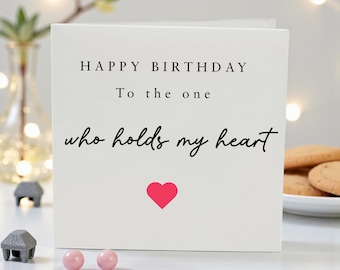 Personalized Birthday Card for Wife, To My Amazing Wife Card, Romantic Birthday Card for Her, Minimalist Love Card, Wife Gift