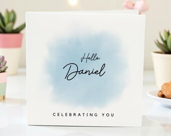 Happy Birthday Card for Husband or Boyfriend | Simple Greeting for Him