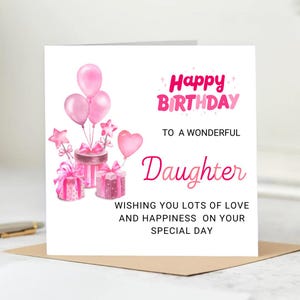 Carte d'anniversaire personnalisée pour fille, carte d'anniversaire pour fille merveilleuse, fille merveilleuse, carte d'anniversaire pour fille adulte et adolescente