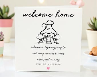Personalized New Home Card – Housewarming Gift, Minimalist Design