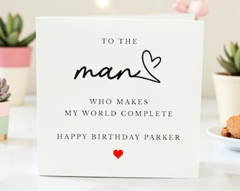 Tarjeta de cumpleaños para el amor de mi vida, tarjeta de cumpleaños para mi novio, linda tarjeta de cumpleaños para mi esposo, tarjeta de cumpleaños para mi esposa, tarjeta de cumpleaños para mi novia