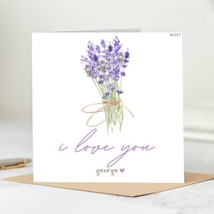 Biglietto di auguri per il primo anniversario, Biglietto di auguri per il primo anniversario, Fiore ti amo, Biglietto di auguri per l'anniversario della coppia felice