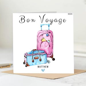 Carta Bon Voyage - Carta di viaggio - Carta Have The Best Time - Viaggiare in sicurezza