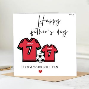 Tarjeta del Feliz Día del Padre - Feliz Día del Padre - Hermosa tarjeta - De tu fan número 1.