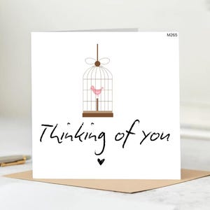 Thinking of You-kaart, Gewoon omdat-kaart, Sending Love-kaart, Aanmoedigingskaart, I'm Here for You-kaart, I Love You-kaart.