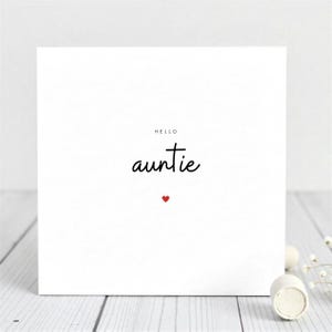 Personnalisé Vous allez être un oncle, faire-part de grossesse, tante, nouveau-né grossesse, faire-part de bébé bonjour tante