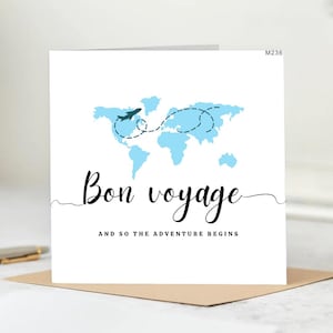 Adventure Awaits Card | Wishing you all the best in your new chapter, Going travelling card, Moving abroad card, New adventure card