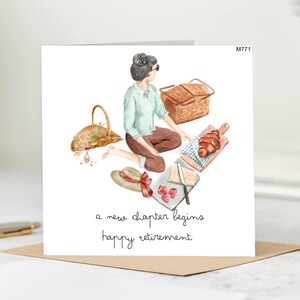 Un nouveau chapitre commence ! - Bonne retraite - Mode retraite - Cartes de retraite personnalisées pour elle.