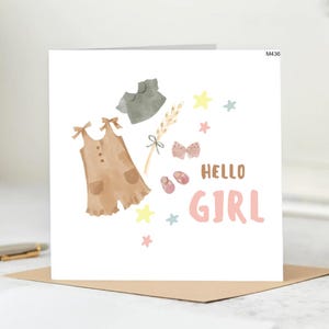 Tarjeta de bebé recién nacido, tarjeta de niña recién nacida, tarjeta de bienvenida al mundo, tarjeta de niña recién nacida, regalos para bebé recién nacido, tarjeta de niña recién nacida, tarjeta de recién nacido
