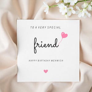 Un sincero mensaje de cumpleaños para un querido amigo llamado Mehwish, celebrando la alegría de un vínculo especial.