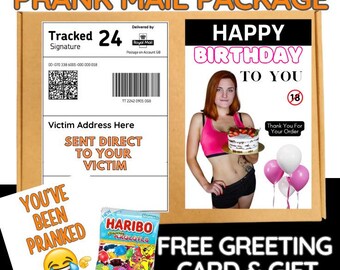 Funny Birthday Prank Mail Package Gift, Adult Humor Gag Gift, Surprise Joke Delivery, Anonymous Prank Box, Friend or Party Gift Idea