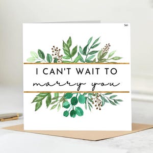 Cartão personalizado, Mal posso esperar para te chamar de meu para sempre, ansioso pelo lançamento da nossa maior parceria.