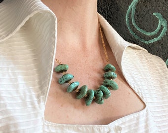 Turquoise Crystal Statement Necklace