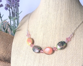 Watermelon Agate Necklace