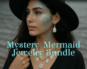 Mystery Mermaid Inspired Jewelry Bundle, Nautical Jewelry Set