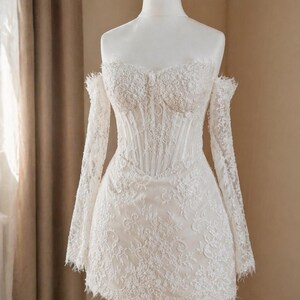 second dress for wedding reception long sleeve Second Wedding Dress Long Sleeve