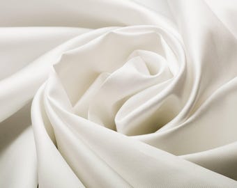 Fabric Swatch – Ivory Mikado Satin for Custom Wedding Dress – Sample Material