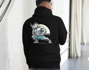 Unisex Hoodie, Rhino Zen Hoodie