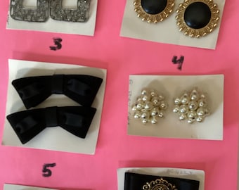 Six pair of Different Shoe Clips