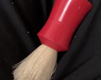 Red Vintage Bakelite Shaving Brush