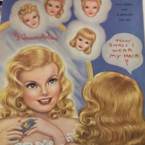 Hair-Do Paper Dolls Queen Holden