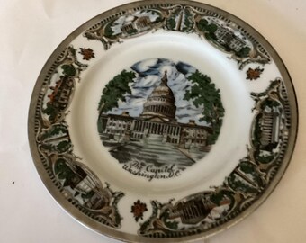 The Capitol Building in Washington D. C. Plate