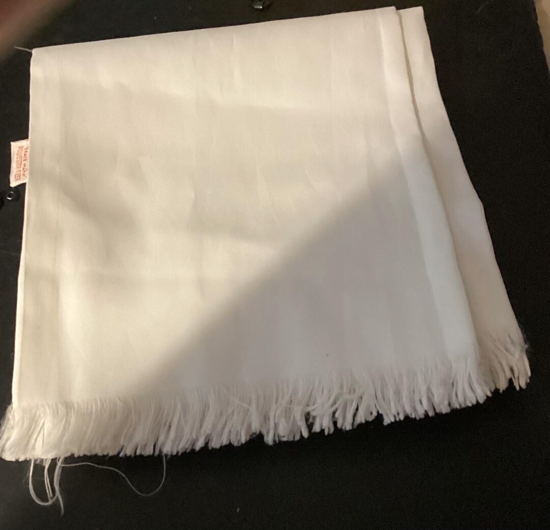 Men's Vintage White Dress Scarf Men's Vintage White Dress Scarf