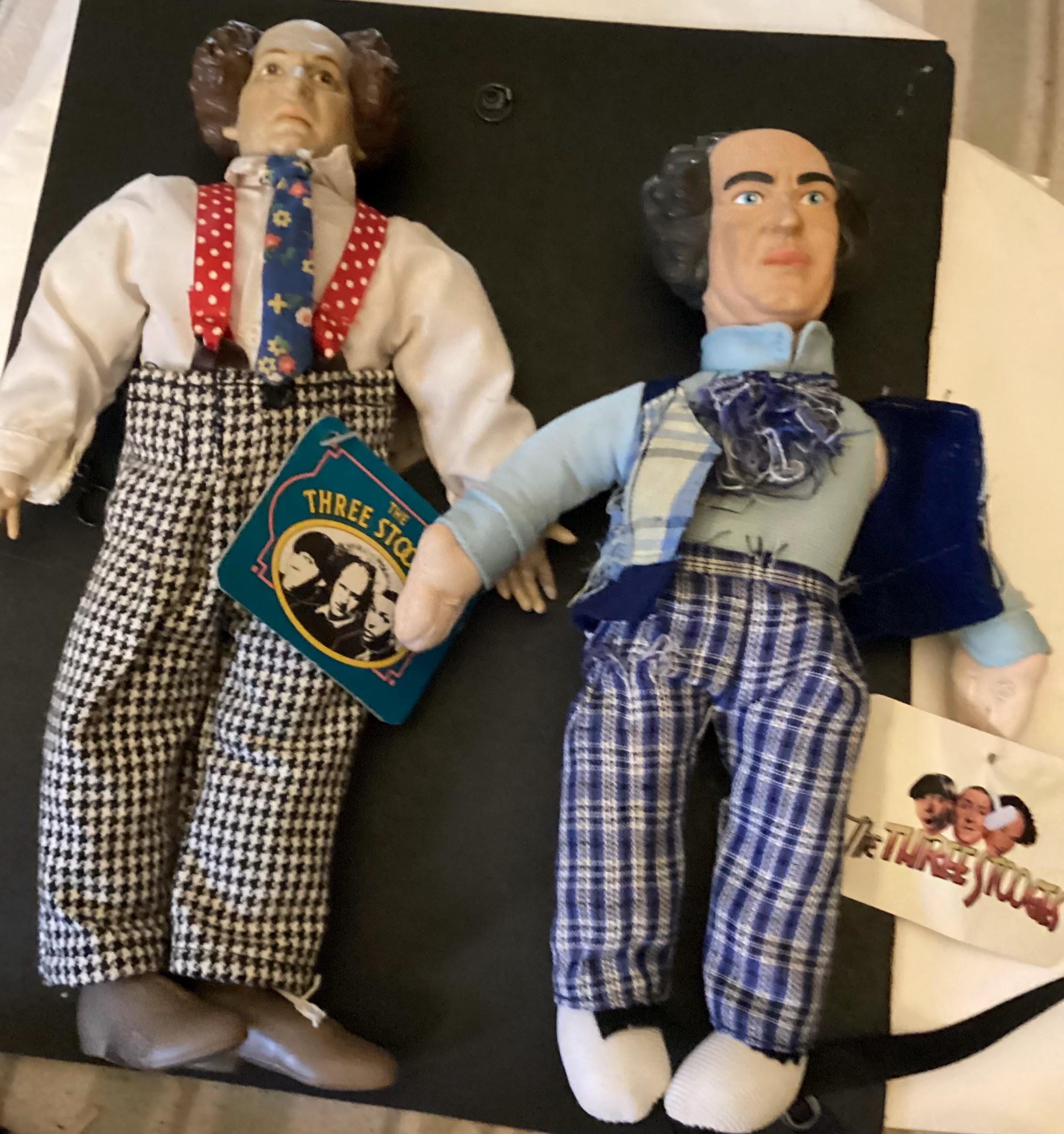 Moe Three Stooges Dolls Antique TV PALS The Three Stooges Dolls