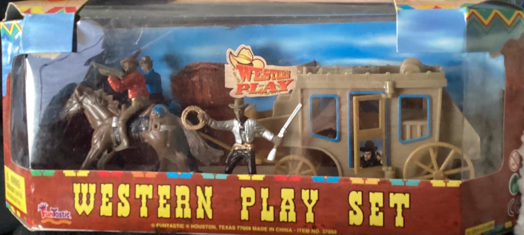 Western Rodeo Playsets Vintage Western Play Set - Etsy