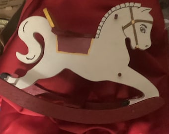 Painted Toy Rocking Horse