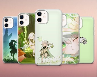 Green Nahida Phone Case Genshin Cover for iPhone 17, 17Pro, 16Pro, 15, 14, 13, 12, Samsung S26, S25, S24, A56, A17, A36, Pixel 10Pro, 10, 9A
