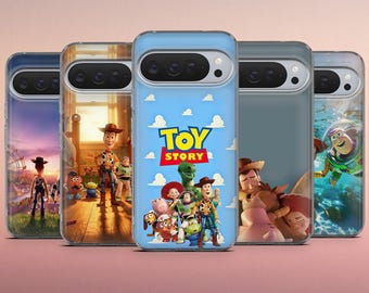 Toy Story Phone Case Woody and Buzz Cover for Google Pixel 10, 10Pro, 10Pro XL, 9, 9A, 9Pro, 8, 7, 6A, Samsung S26, S25, A56, A16, iPhone 17