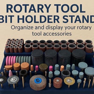 Porta punte per utensili rotanti: organizer universale per accessori Dremel