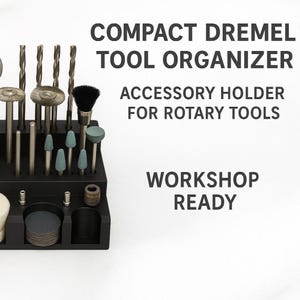 Compact Dremel Tool Organizer: 3D Printed Rotary Bit Holder