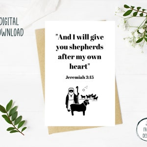 Thank You Dear Shepherd Greeting Card