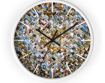 Personalised Wall Clock from Multiple Photos of Life Memories | Unique Gift for Couples and Lovers