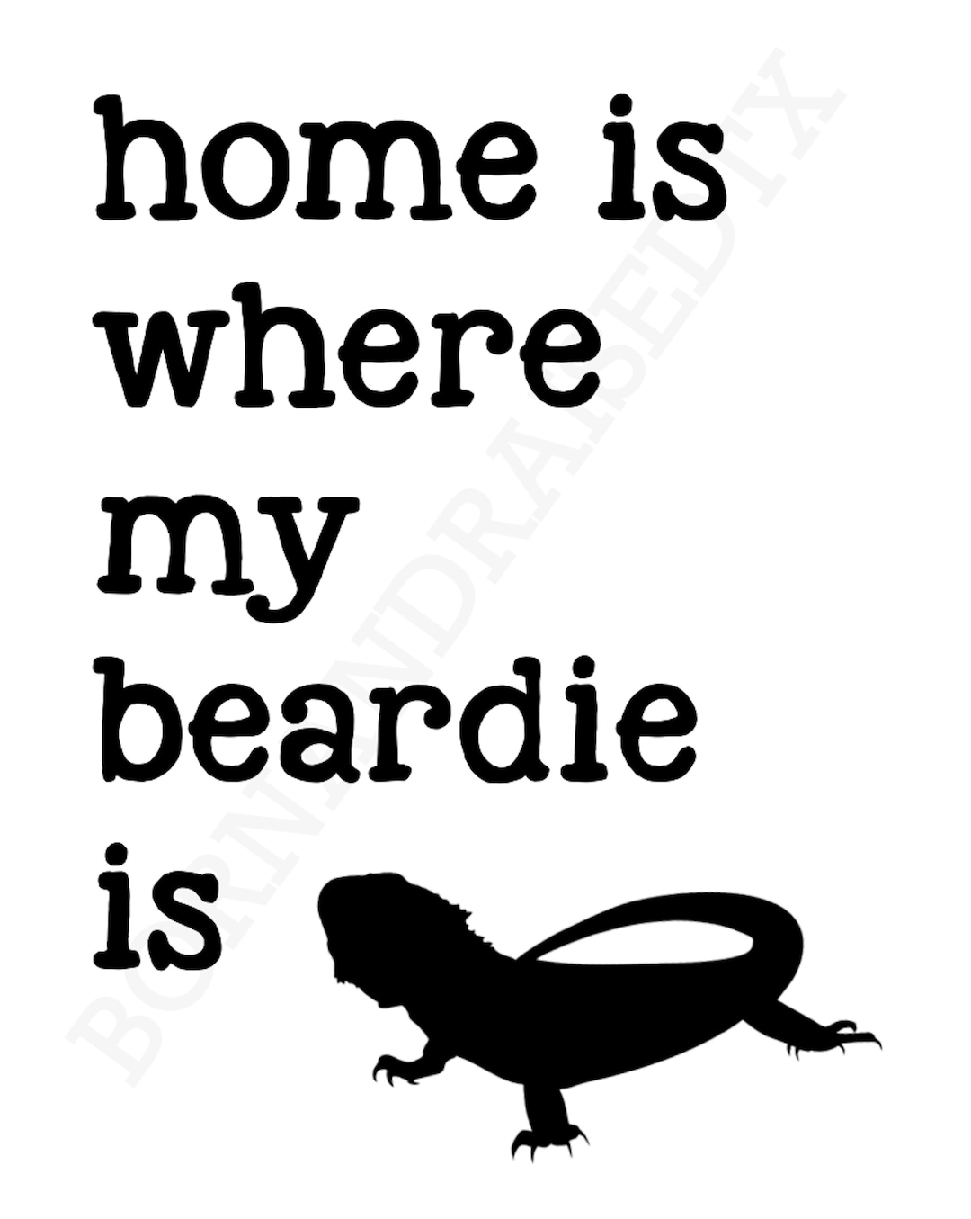 Bearded Dragon Printable - Etsy