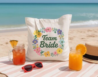 JGA women's bag, bachelorette party woman bag, team bride jute bag, hen party, accessories JGA, Team Bride
