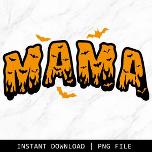 Mamá de Halloween (Svg), Mamá Leopardo (Svg), Diseño de Temporada Espeluznante, Mamá de Halloween Divertida (Svg), Letras Espeluznantes con Murciélagos