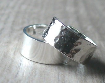 Sterling Silver Toe Ring • Thick Toe Ring • Hammered Toe Ring • Adjustable Toe Ring • Wide Sterling Toe Ring • Closed Toe Ring Sized
