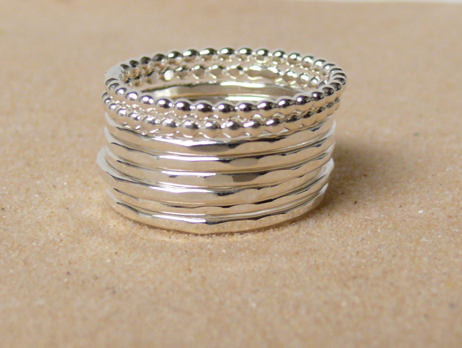 Stacking Rings • Silver Layering Rings • Sterling Silver Stacking Rings ...