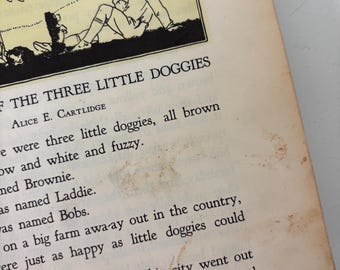 Set of 7 Book Trails for Baby Feet 1928 Children’s Books, Vintage Nursery Decor, Vintage Kids Books