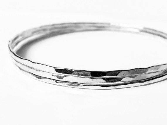 solid silver bangles