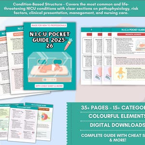 NICU Nurse Pocket Guide 2025-2026: Kurzanleitung & Studium (Digitaler Download